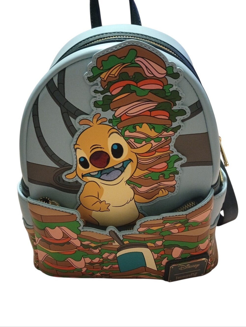 Loungefly Disney Lilo & Stitch Reuben Sandwich Figural Backpack, NWT